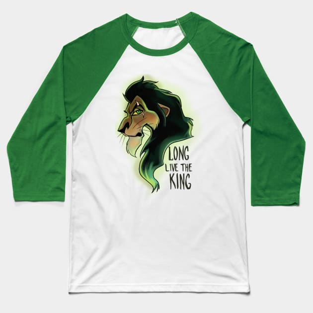 Long Live The King Baseball T-Shirt by SophieScruggs